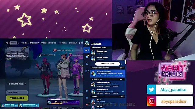 Abysparadise online show from 19, 10, 2025