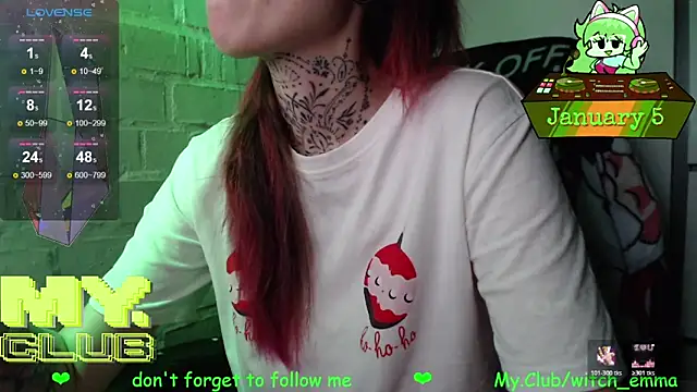 Witch Emma online show from 5, 1, 2026