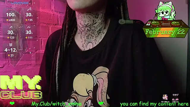 Witch Emma online show from 22, 2, 2026