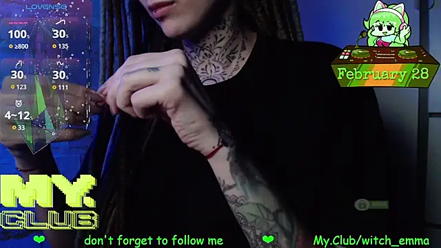 Witch Emma online show from 28, 2, 2026